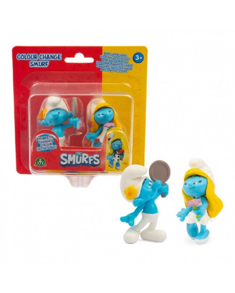 SMURFS 2 ΦΙΓΟΥΡΕΣ 5 ΕΚ. ΜΕ ΑΛΛΑΓΗ ΧΡΩΜΑΤΟΣ ΜΕΛΕΝΙΟΣ & ΣΤΡΟΥΜΦΗΤΑ (PUF34000)
