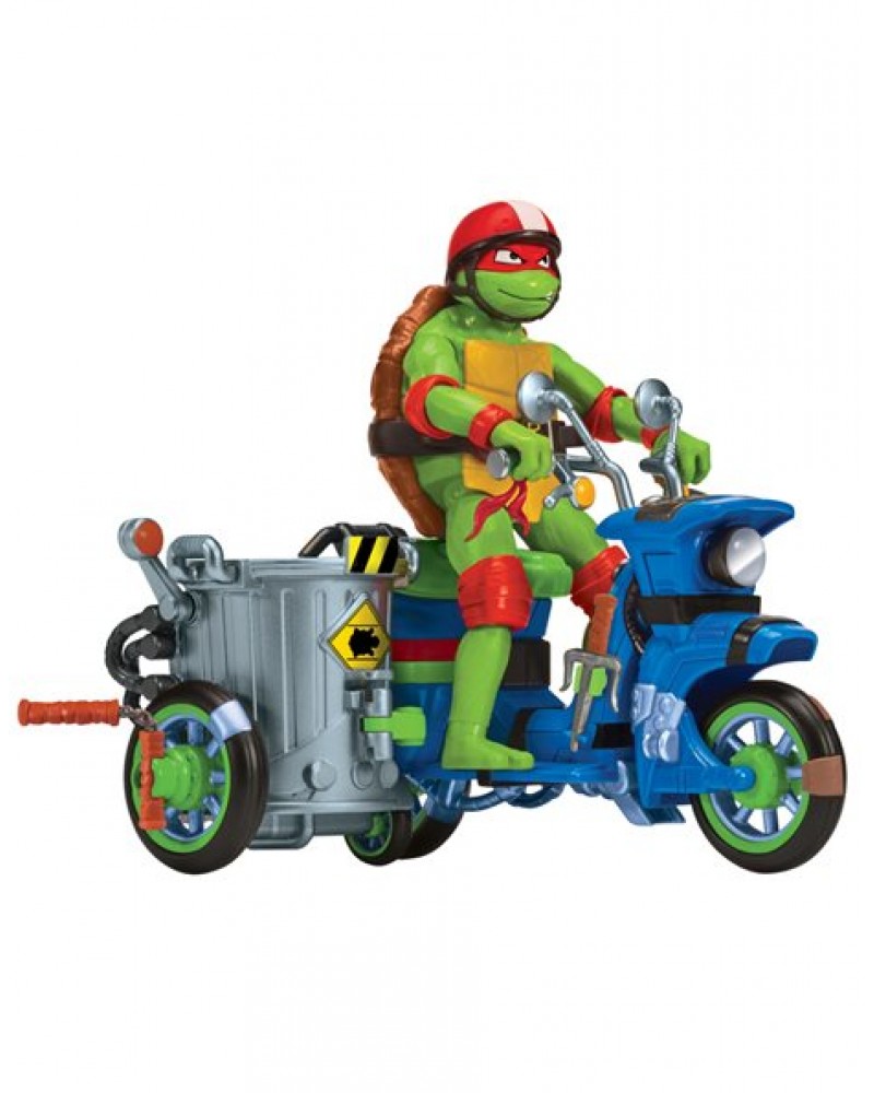 TMNT MOVIE ΧΕΛΩΝΟΝΙΝΤΖΑΚΙΑ ΟΧΗΜΑ ΜΕ ΦΙΓΟΥΡΑ Battle Cycle with Raphael (TU803000)