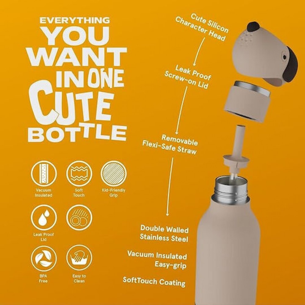 ASOBU BESTIE ΜΠΟΥΚΑΛΙ ΘΕΡΜΟΣ 460ml ΣΚΥΛΟΣ ΚΑΦΕ (05883)