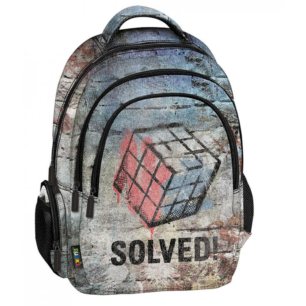 GRAFFITI ΣΑΚΙΔΙΟ ΣΧΟΛΙΚΟ ΠΟΛΥΘΕΣΙΑΚΟ SOLVED RUBIK'S (266211)