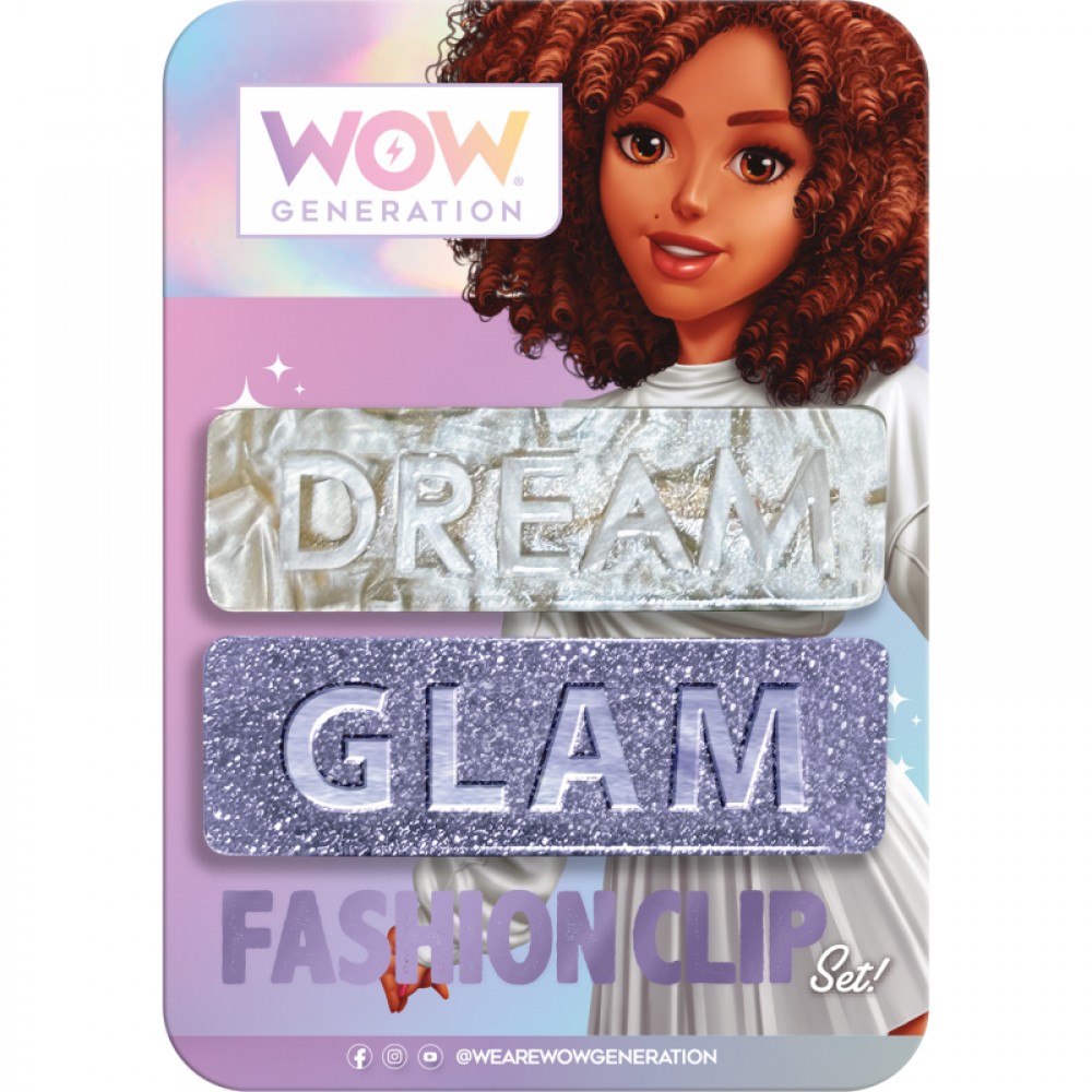 WOW HAIR CLIPS ΜΕ ΜΗΝΥΜΑ DREAM GLAM (88314)