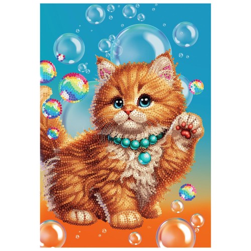 DIAMANTINY LEVEL UP ΔΙΑΚΟΣΜΗΣΕ ΜΕ ΧΡΩΜΑΤΙΣΤΑ ΠΕΤΡΑΔΑΚΙΑ ΚΑΤΟΙΚΙΔΙΑ ΚΟΚΚΙΝΗ ΓΑΤΑ (96127)