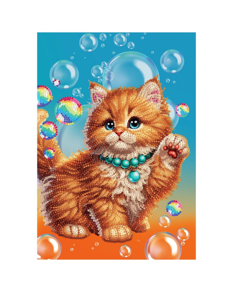 DIAMANTINY LEVEL UP ΔΙΑΚΟΣΜΗΣΕ ΜΕ ΧΡΩΜΑΤΙΣΤΑ ΠΕΤΡΑΔΑΚΙΑ ΚΑΤΟΙΚΙΔΙΑ ΚΟΚΚΙΝΗ ΓΑΤΑ (96127)