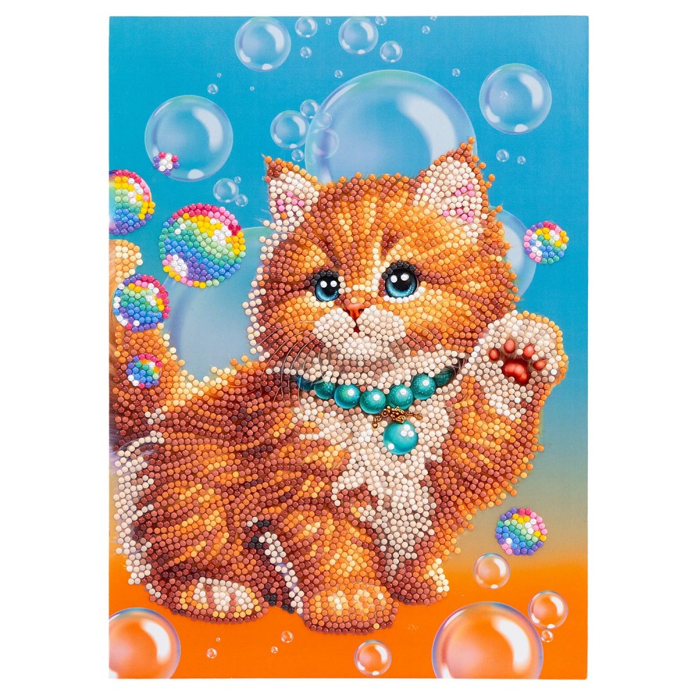 DIAMANTINY LEVEL UP ΔΙΑΚΟΣΜΗΣΕ ΜΕ ΧΡΩΜΑΤΙΣΤΑ ΠΕΤΡΑΔΑΚΙΑ ΚΑΤΟΙΚΙΔΙΑ ΚΟΚΚΙΝΗ ΓΑΤΑ (96127)