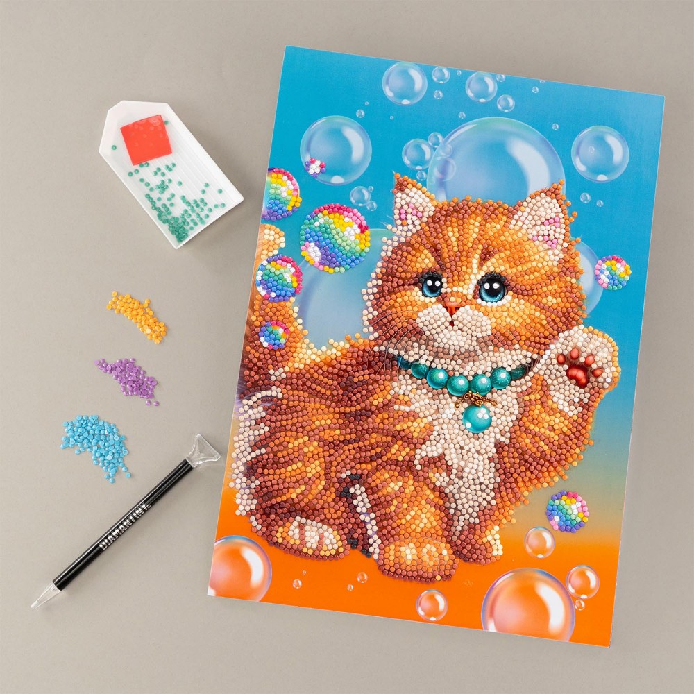 DIAMANTINY LEVEL UP ΔΙΑΚΟΣΜΗΣΕ ΜΕ ΧΡΩΜΑΤΙΣΤΑ ΠΕΤΡΑΔΑΚΙΑ ΚΑΤΟΙΚΙΔΙΑ ΚΟΚΚΙΝΗ ΓΑΤΑ (96127)