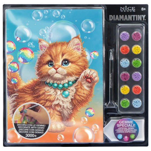 DIAMANTINY LEVEL UP ΔΙΑΚΟΣΜΗΣΕ ΜΕ ΧΡΩΜΑΤΙΣΤΑ ΠΕΤΡΑΔΑΚΙΑ ΚΑΤΟΙΚΙΔΙΑ ΚΟΚΚΙΝΗ ΓΑΤΑ (96127)