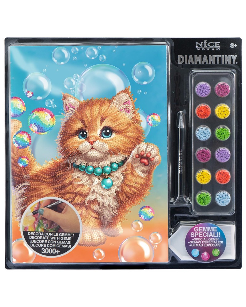 DIAMANTINY LEVEL UP ΔΙΑΚΟΣΜΗΣΕ ΜΕ ΧΡΩΜΑΤΙΣΤΑ ΠΕΤΡΑΔΑΚΙΑ ΚΑΤΟΙΚΙΔΙΑ ΚΟΚΚΙΝΗ ΓΑΤΑ (96127)