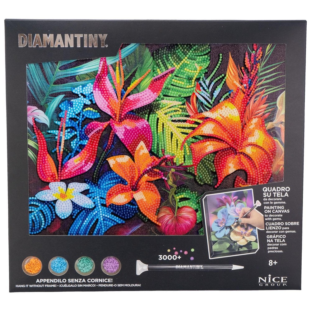 DIAMANTINY LEVEL UP ΔΙΑΚΟΣΜΗΣΕ ΜΕ ΧΡΩΜΑΤΙΣΤΑ ΠΕΤΡΑΔΑΚΙΑ ΠΙΝΑΚΑΣ ΤΡΟΠΙΚΑ ΛΟΥΛΟΥΔΙΑ (96562)