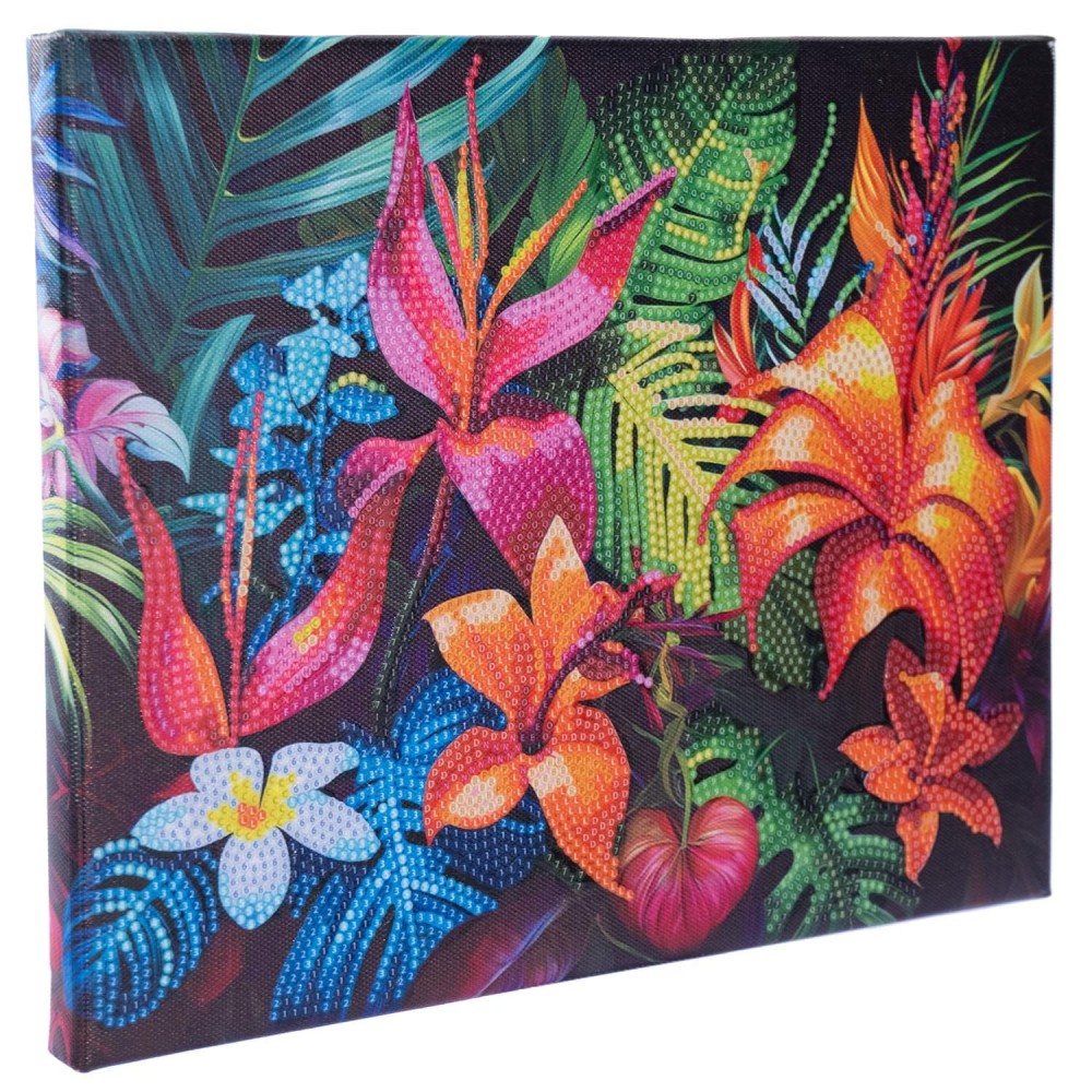 DIAMANTINY LEVEL UP ΔΙΑΚΟΣΜΗΣΕ ΜΕ ΧΡΩΜΑΤΙΣΤΑ ΠΕΤΡΑΔΑΚΙΑ ΠΙΝΑΚΑΣ ΤΡΟΠΙΚΑ ΛΟΥΛΟΥΔΙΑ (96562)