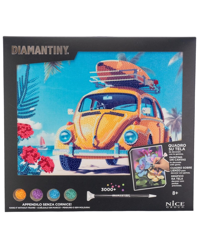 DIAMANTINY LEVEL UP ΔΙΑΚΟΣΜΗΣΕ ΜΕ ΧΡΩΜΑΤΙΣΤΑ ΠΕΤΡΑΔΑΚΙΑ ΠΙΝΑΚΑΣ ΚΙΤΡΙΝΟ ΑΥΤΟΚΙΝΗΤΟ (96566)