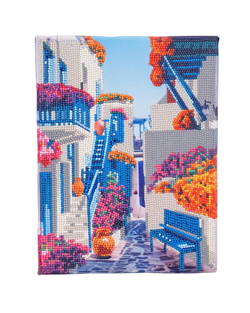 DIAMANTINY LEVEL UP ΔΙΑΚΟΣΜΗΣΕ ΜΕ ΧΡΩΜΑΤΙΣΤΑ ΠΕΤΡΑΔΑΚΙΑ ΠΙΝΑΚΑΣ ΜΠΛΕ ΜΠΑΛΚΟΝΙΑ (96568)