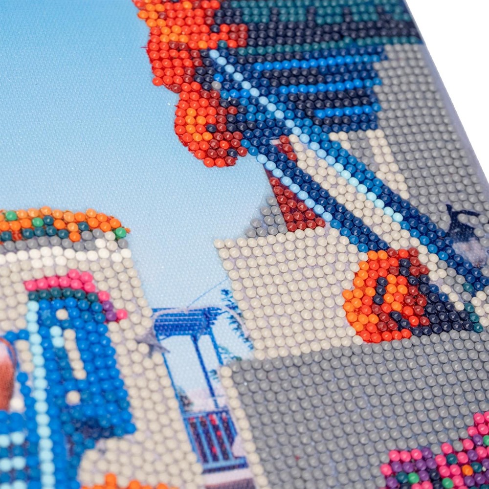 DIAMANTINY LEVEL UP ΔΙΑΚΟΣΜΗΣΕ ΜΕ ΧΡΩΜΑΤΙΣΤΑ ΠΕΤΡΑΔΑΚΙΑ ΠΙΝΑΚΑΣ ΜΠΛΕ ΜΠΑΛΚΟΝΙΑ (96568)