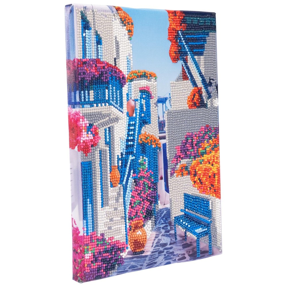 DIAMANTINY LEVEL UP ΔΙΑΚΟΣΜΗΣΕ ΜΕ ΧΡΩΜΑΤΙΣΤΑ ΠΕΤΡΑΔΑΚΙΑ ΠΙΝΑΚΑΣ ΜΠΛΕ ΜΠΑΛΚΟΝΙΑ (96568)