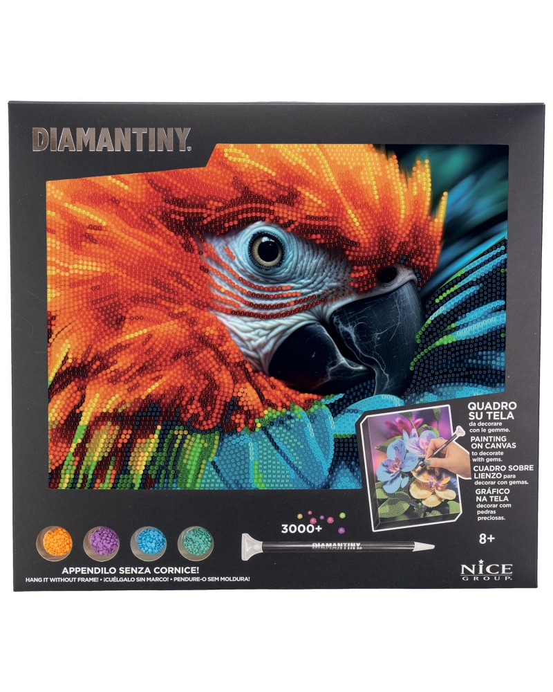 DIAMANTINY LEVEL UP ΔΙΑΚΟΣΜΗΣΕ ΜΕ ΧΡΩΜΑΤΙΣΤΑ ΠΕΤΡΑΔΑΚΙΑ ΠΙΝΑΚΑΣ ΠΑΠΑΓΑΛΟΣ ARA (96577)