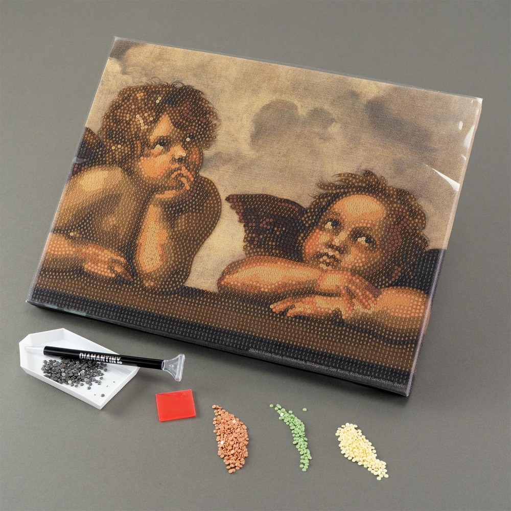 DIAMANTINY LEVEL UP ΔΙΑΚΟΣΜΗΣΕ ΜΕ ΧΡΩΜΑΤΙΣΤΑ ΠΕΤΡΑΔΑΚΙΑ ΠΙΝΑΚΑΣ ΤΕΧΝΗΣ ΟΙ ΑΓΓΕΛΟΙ ΤΗΣ ΣΙΣΤΙΝΑ (96704)