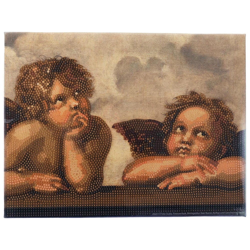 DIAMANTINY LEVEL UP ΔΙΑΚΟΣΜΗΣΕ ΜΕ ΧΡΩΜΑΤΙΣΤΑ ΠΕΤΡΑΔΑΚΙΑ ΠΙΝΑΚΑΣ ΤΕΧΝΗΣ ΟΙ ΑΓΓΕΛΟΙ ΤΗΣ ΣΙΣΤΙΝΑ (96704)