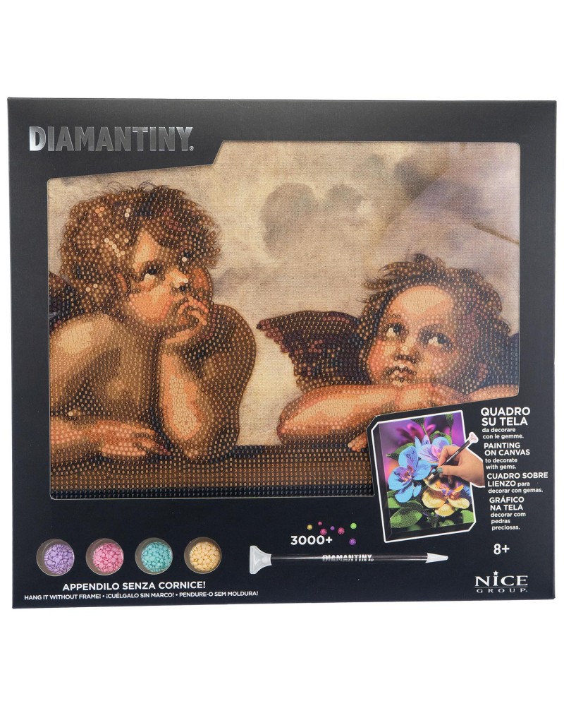 DIAMANTINY LEVEL UP ΔΙΑΚΟΣΜΗΣΕ ΜΕ ΧΡΩΜΑΤΙΣΤΑ ΠΕΤΡΑΔΑΚΙΑ ΠΙΝΑΚΑΣ ΤΕΧΝΗΣ ΟΙ ΑΓΓΕΛΟΙ ΤΗΣ ΣΙΣΤΙΝΑ (96704)