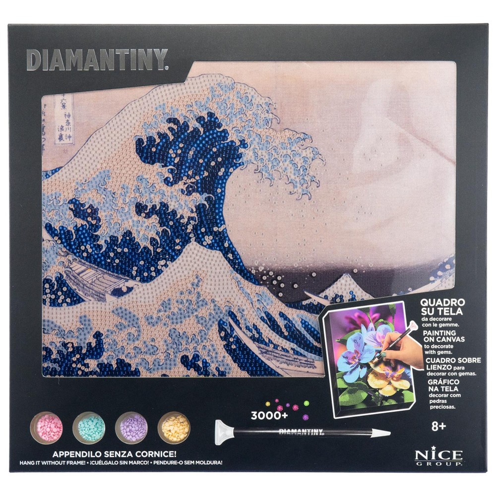 DIAMANTINY LEVEL UP ΔΙΑΚΟΣΜΗΣΕ ΜΕ ΧΡΩΜΑΤΙΣΤΑ ΠΕΤΡΑΔΑΚΙΑ ΠΙΝΑΚΑΣ ΤΕΧΝΗΣ ΤΑ ΜΕΓΑΛΗ ΚΥΜΑΤΑ ΤΗΣ ΚΑΝΑΓΚΑΟΥΑ (96707)