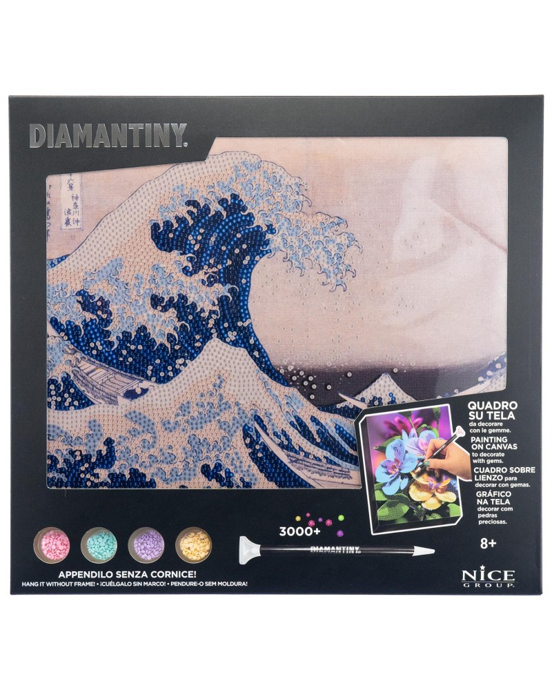 DIAMANTINY LEVEL UP ΔΙΑΚΟΣΜΗΣΕ ΜΕ ΧΡΩΜΑΤΙΣΤΑ ΠΕΤΡΑΔΑΚΙΑ ΠΙΝΑΚΑΣ ΤΕΧΝΗΣ ΤΑ ΜΕΓΑΛΗ ΚΥΜΑΤΑ ΤΗΣ ΚΑΝΑΓΚΑΟΥΑ (96707)