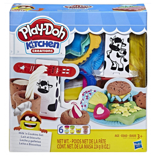 PLAY DOH SILLY SNACKS MILK N' COOKIES SET (E5471)