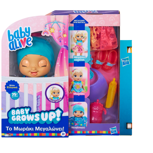 ΛΑΜΠΑΔΑ BABY ALIVE GROWS UP HAPPY (E8199)