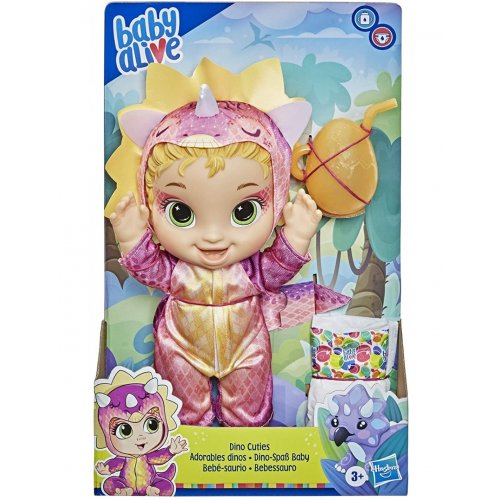 BABY ALIVE DINO CUTIES DRESS UP TRICERATOPS (F0933)