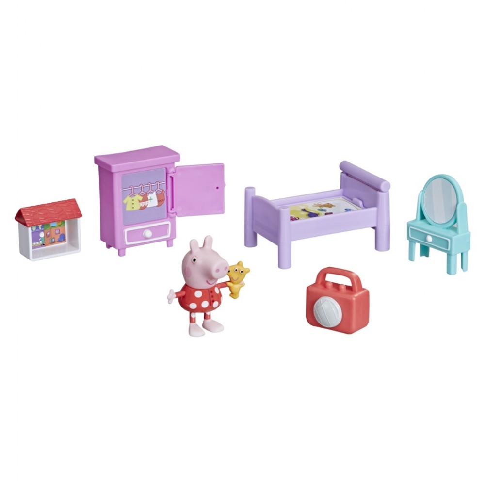 PEPPA PIG PEPPA'S ADVENTURES LITTLE ROOMS BEDTIME WITH PEPPA (F2527)