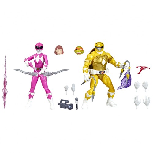 POWER RANGERS X TEENAGE MUTANT NİNJA TURTLES LİGHTNİNG COLLECTİON MORPHED MİCHELANGELO AND MORPHED APRİL O’NEİL (F2967)