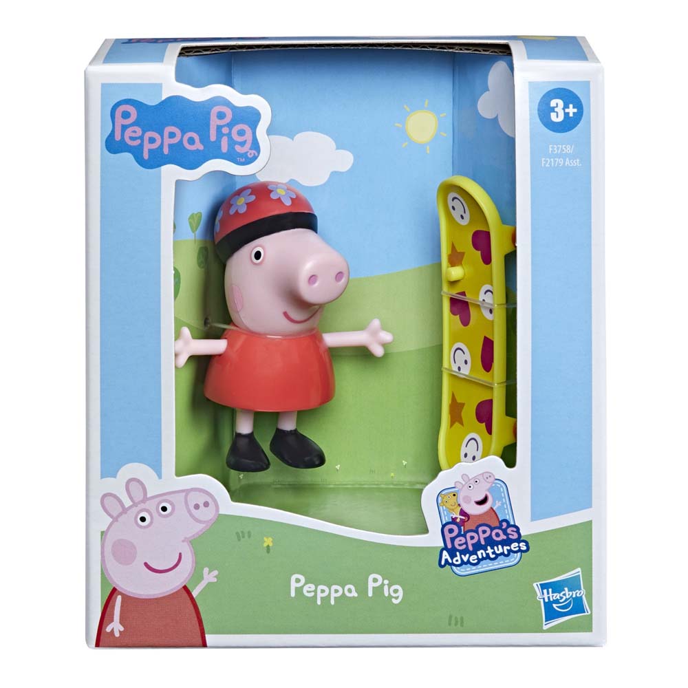 PEPPA PIG FRIEND FIGURES PEPPA PIG AND SKATEBOARD (F3758)