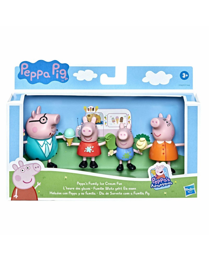 PEPPA PIG PEPPA’S ADVENTURES FAMILY FIGURE 4-PACK ICE CREAM FUN (F3762)