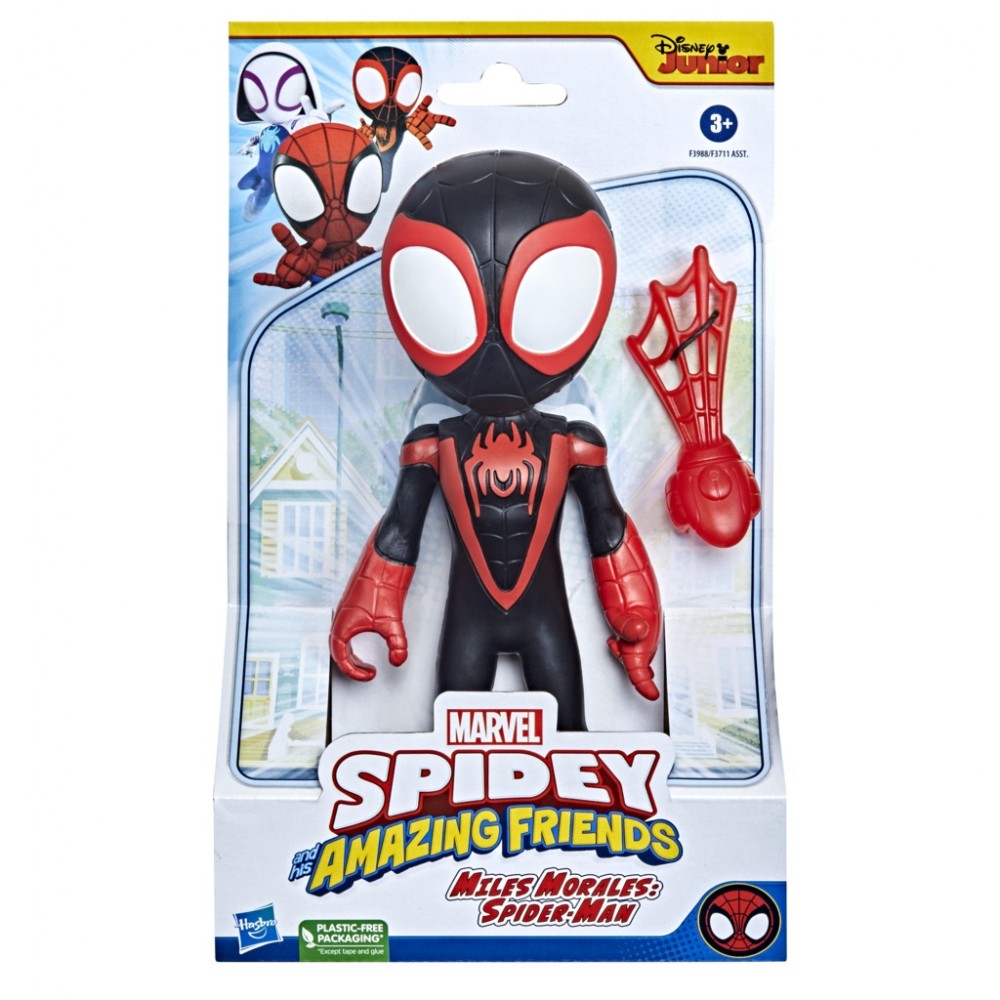 SPIDEY AND HIS AMAZING FRIENDS SUPERSIZED HERO FIGURES MILES MORALES (F3988)