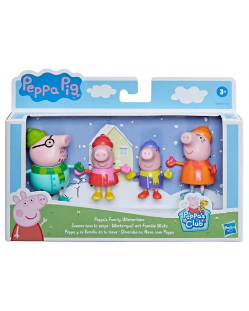PEPPA PIG PEPPA’S ADVENTURES FAMILY FIGURE 4-PACK  WINTERTIME (F4388)