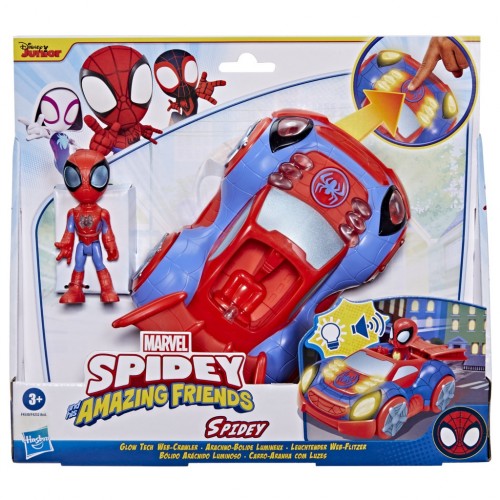 SPİDEY AND HIS AMAZING FRIENDS GLOW TECH VEHİCLES SPIDEY (F4530)