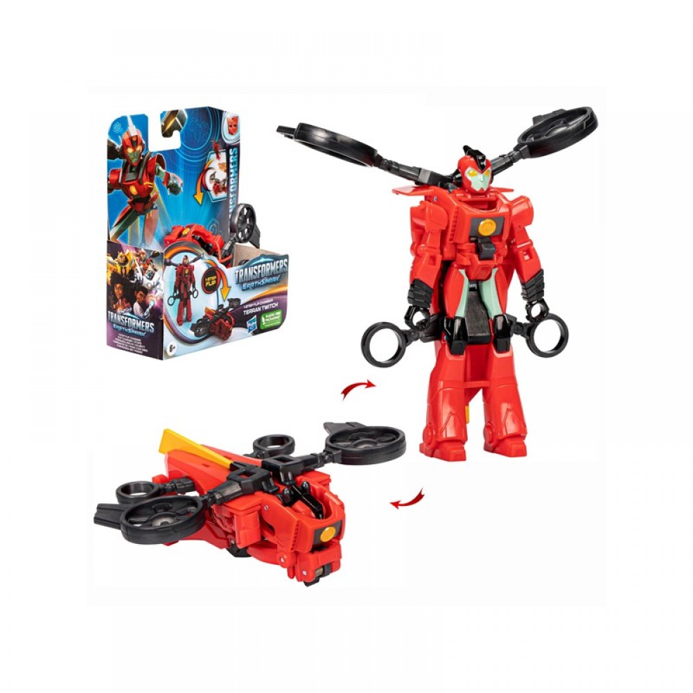 TRANSFORMERS EARTHSPARK 1-STEP FILP CHANGER TERRAN TWITCH (F6721)