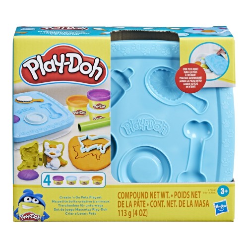 PLAY DOH CREATE AND GO PLAYSETS ΜΠΛΕ (F7528)