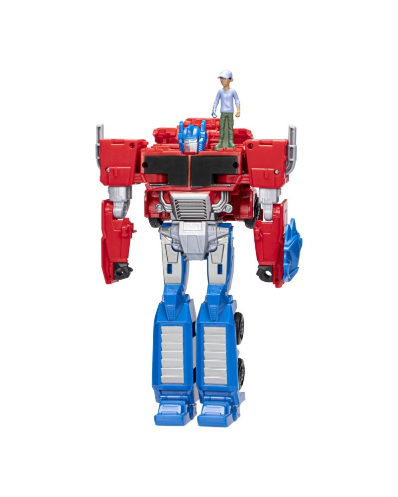 TRANSFORMERS EARTHSPARK SPiN CHANGER OPTiMUS PRiME AND ROBBY MALTO (F7663)