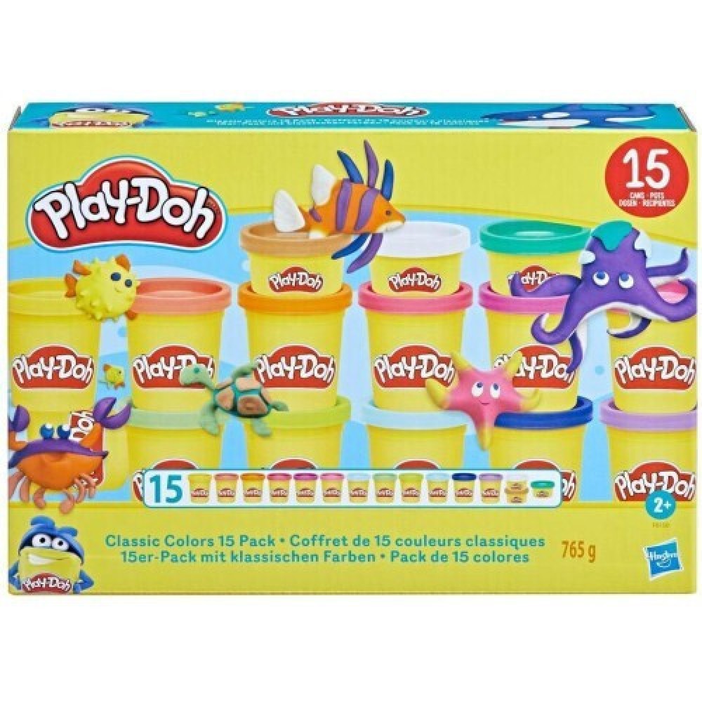 PLAY DOH ΠΑΚΕΤΟ 15 ΚΛΑΣΙΚΑ ΧΡΩΜΑΤΑ (F8150)