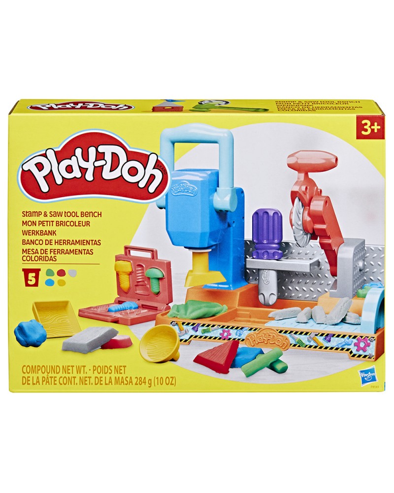 PLAY DOH STAMP N SAW TOOL BENCH (F9141)