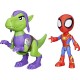 SPIDEY AND HIS AMAZING FRIENDS HERO DINO WEBS FIGURES SPIDEY & GOBLIN RAPTOR (G0120)