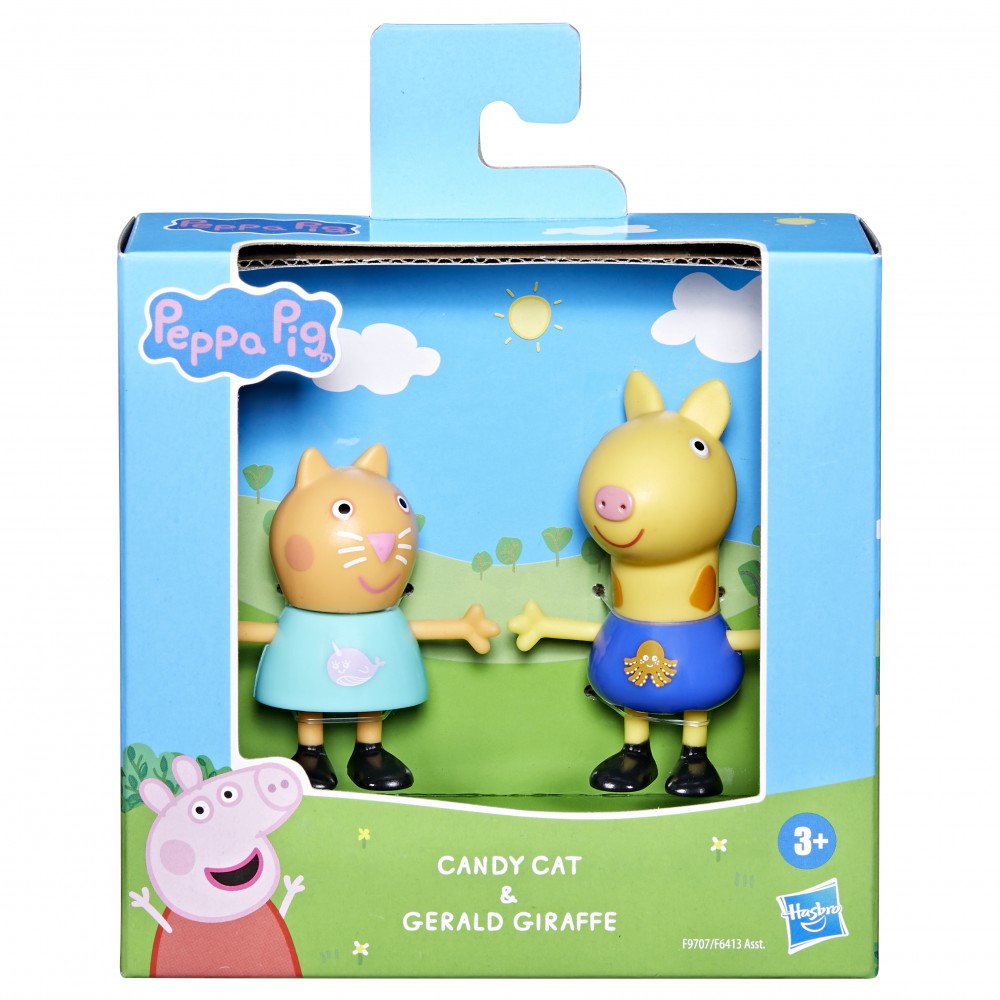 PEPPA PIG  PEPPAS BEST FRIENDS 2 PACK CANDY CAT & GERALD GIRAFFE (F9707)