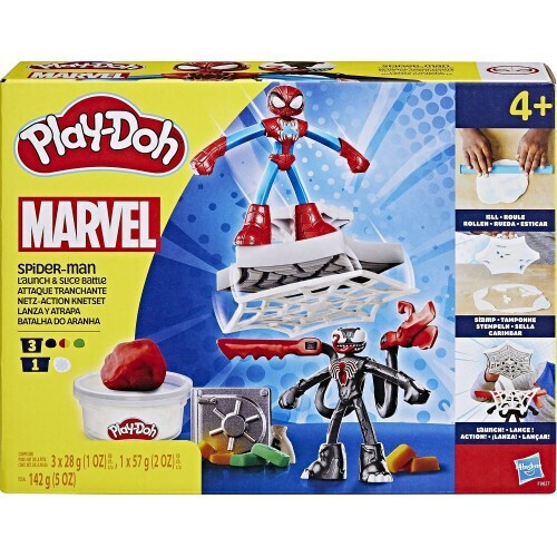 PLAY-DOH SPIDERMAN LAUNCH AND SLICE BATTLE (F9827)