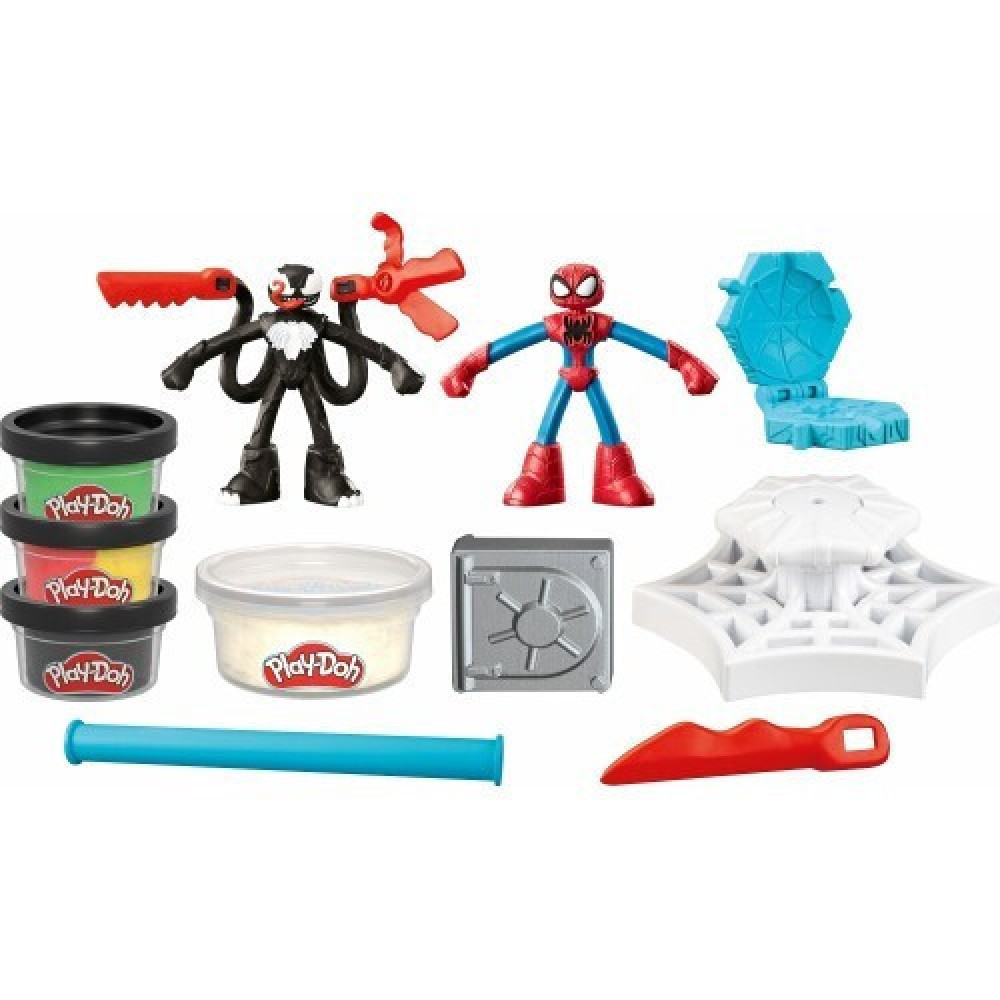 PLAY-DOH SPIDERMAN LAUNCH AND SLICE BATTLE (F9827)