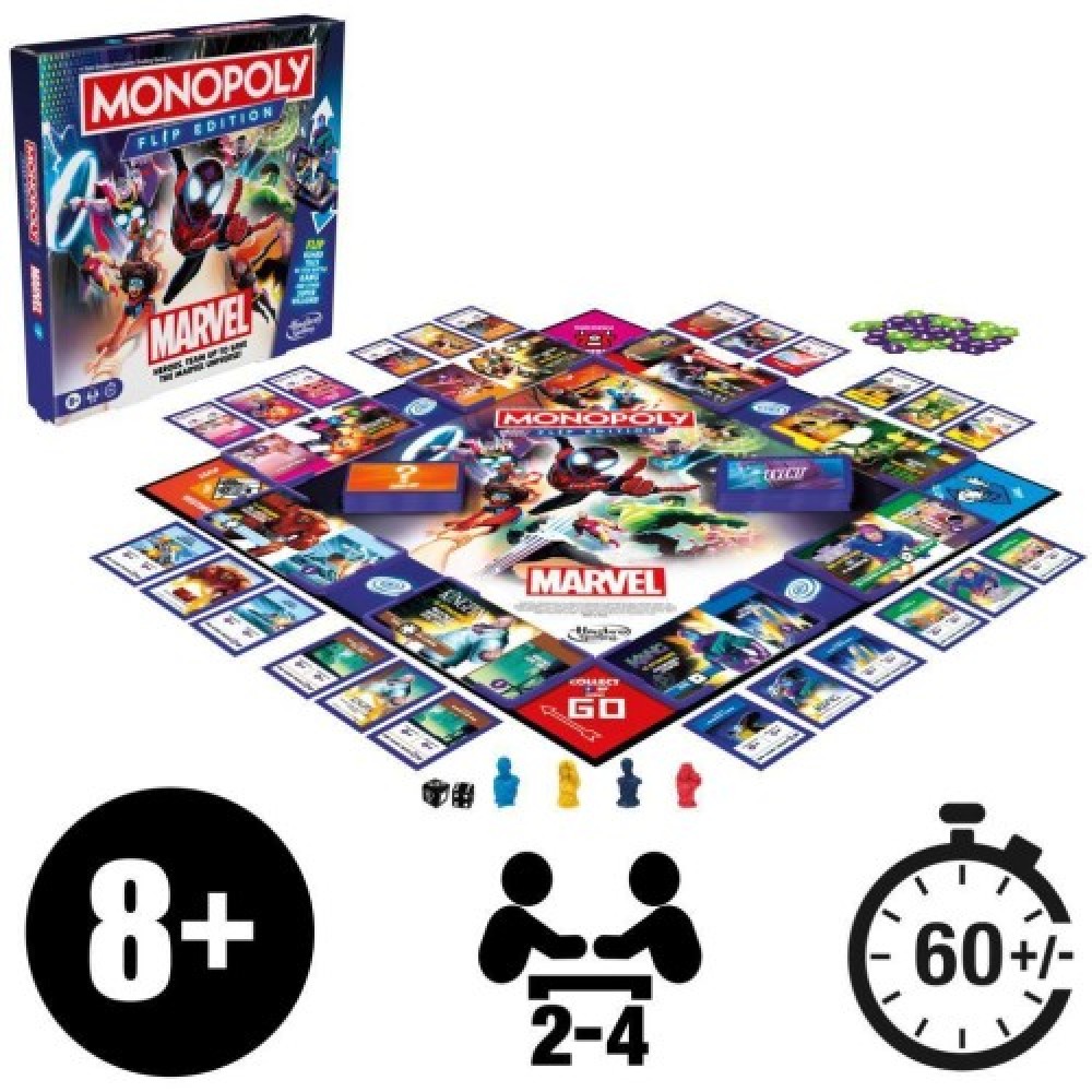 MONOPOLY FLIP MARVEL (F9931)