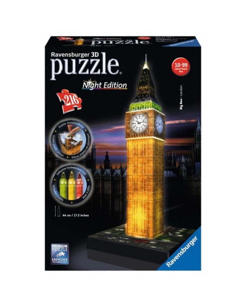 ΠΑΖΛ 3D NIGHT EDITION 216 ΤΕΜ. BIG BEN (12588)