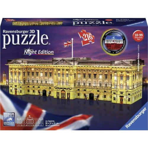 Ravensburger  Puzzle 3D Buckingham Palace 216 κομμάτια Nυχτερινή 'Eκδοση (12529)
