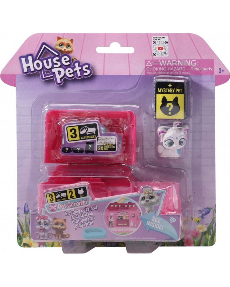 HOUSE PETS PLAYSET PET GROOMIN 2 ΣΧΕΔΙΑ (1060)