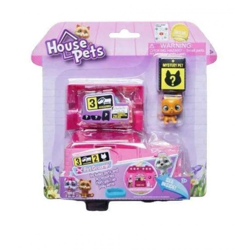 HOUSE PETS PLAYSET PET GROOMIN 2 ΣΧΕΔΙΑ (1060)