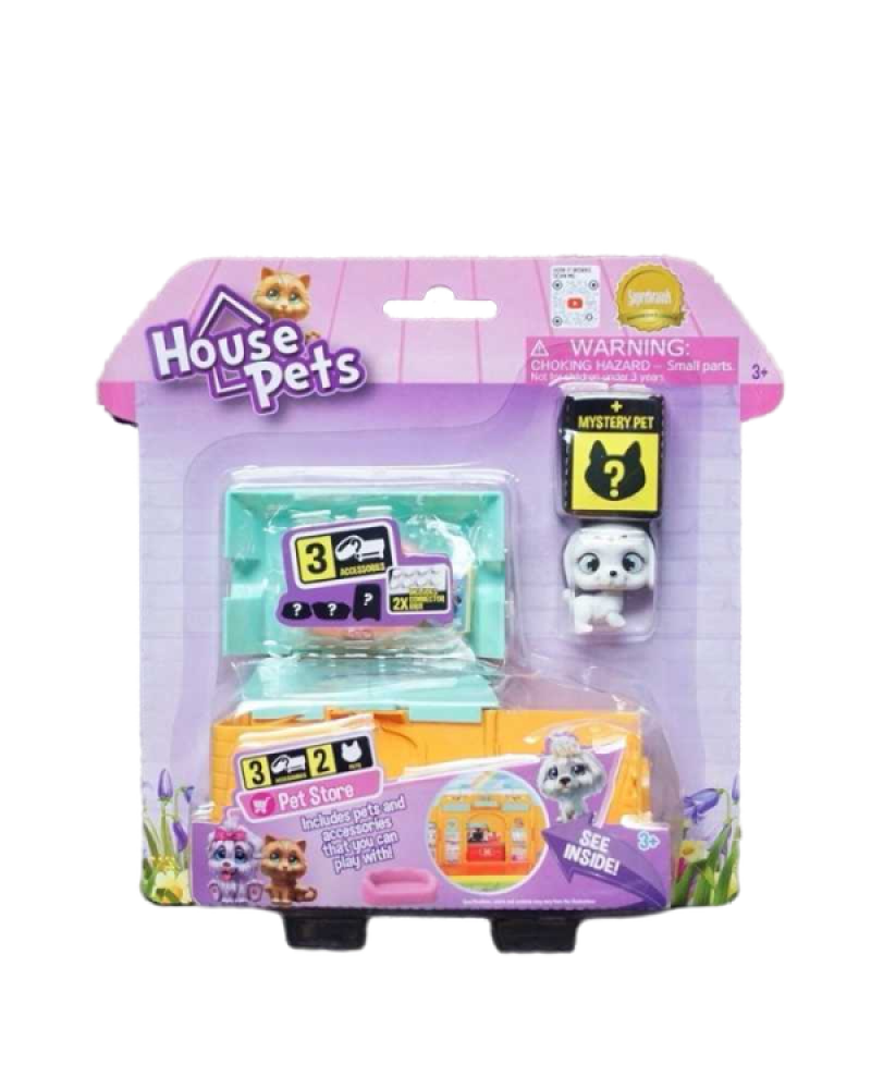 HOUSE PETS PLAYSET PET STORE 2 ΣΧΕΔΙΑ (1060)