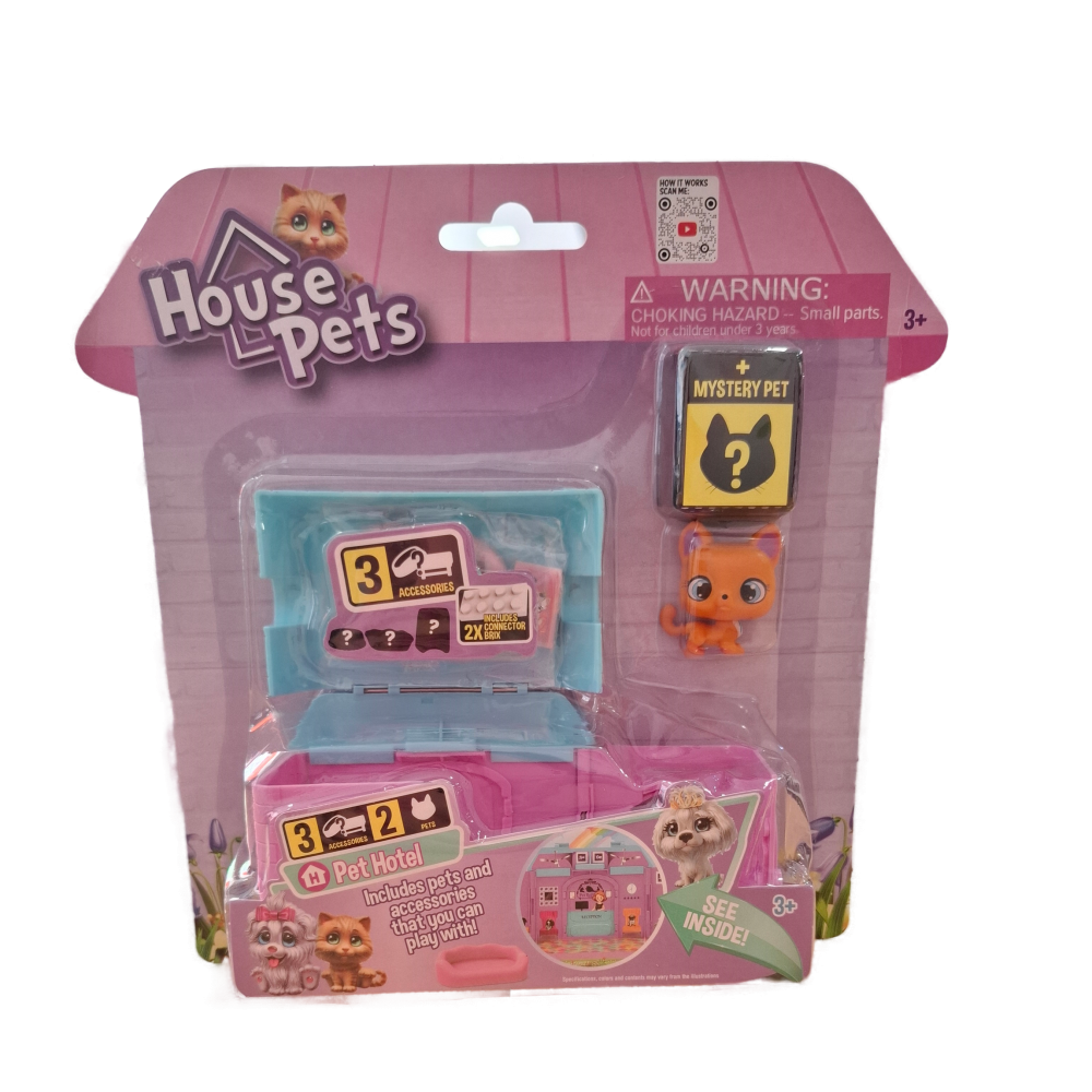 HOUSE PETS PLAYSET PET HOTEL 2 ΣΧΕΔΙΑ (1060)