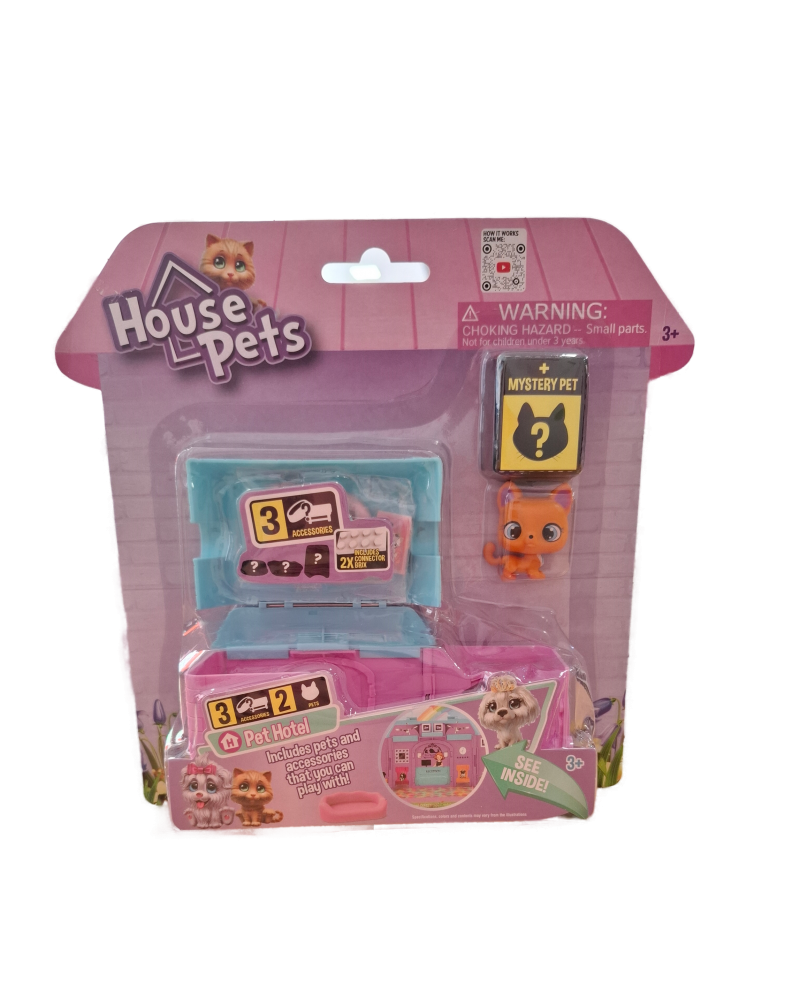 HOUSE PETS PLAYSET PET HOTEL 2 ΣΧΕΔΙΑ (1060)